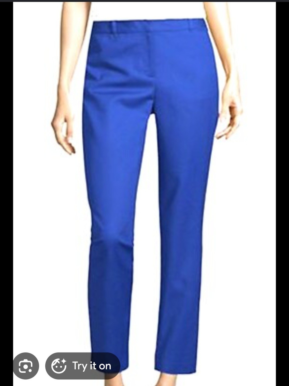 Liz Claiborne Straight Leg Pants in Cobalt Blue